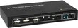 KVM lüliti Techly HDMI / USB 2x1 heliga 4K * 30 Hz hind ja info | Võrgulülitid | hansapost.ee