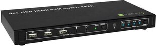 КВМ-переключатель Techly HDMI/USB 4x1 со звуком 4K* 60 Гц цена и информация | Коммутаторы (Switch) | hansapost.ee