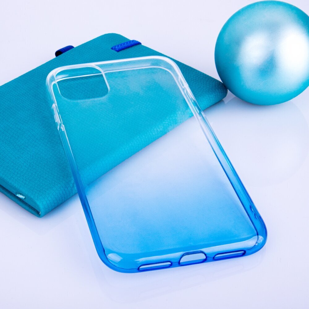 Silikoonist ümbris Fusion Gradient Samsung A125 / M127 Galaxy A12 / M12, läbipaistev / sinine цена и информация | Telefonide kaitsekaaned ja -ümbrised | hansapost.ee