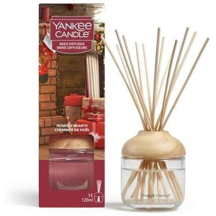 Kodulõhnastaja koos pulkadega Yankee Candle Holiday Hearth, 120 ml hind ja info | Lõhnapulgad ja kodulõhnastajad | hansapost.ee
