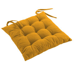 Стеганая подушка для стула Douceur d'Intérieur Mistral, темно-желтая, 40x40 см цена и информация | Декоративные подушки и наволочки | hansapost.ee