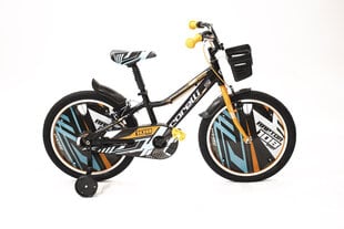 Laste jalgratas Corelli Raptor 20", must/oranž hind ja info | Jalgrattad | hansapost.ee