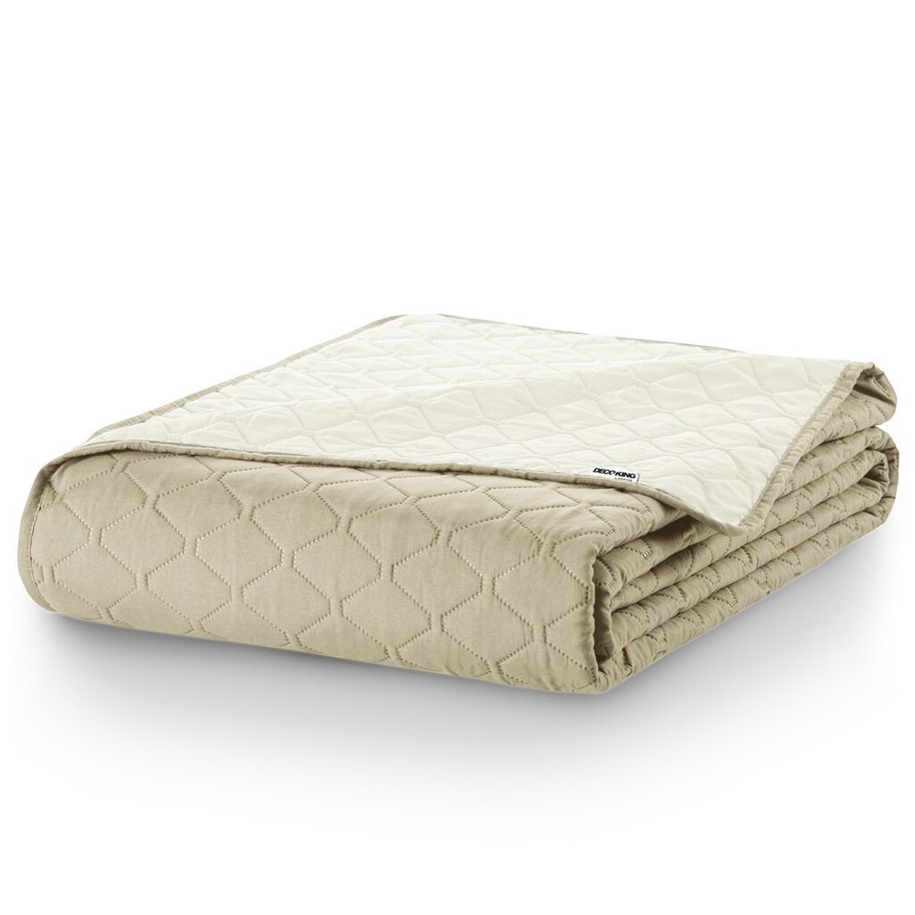 Voodikate Axel White Beige, 200x220 cm hind ja info | Pleedid, voodikatted ja päevatekid | hansapost.ee