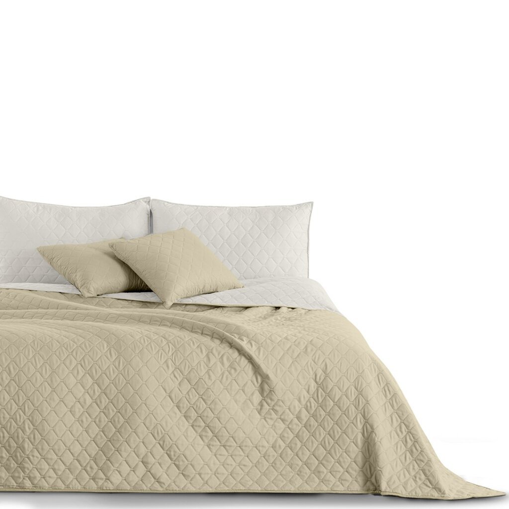 Voodikate Axel White Beige, 200x220 cm hind ja info | Pleedid, voodikatted ja päevatekid | hansapost.ee