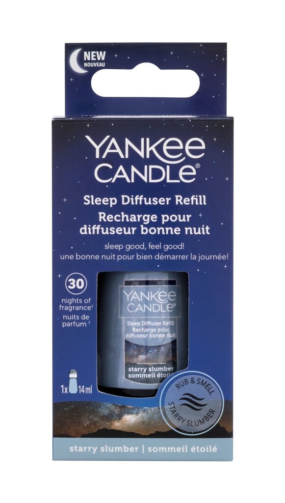 Unedifuuseri täide Yankee Candle Starry Slumber, 14 ml цена и информация | Lõhnapulgad ja kodulõhnastajad | hansapost.ee