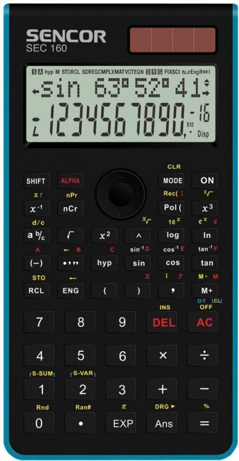 Kalkulaator SEC 160 BU цена и информация | Kirjatarvikud | hansapost.ee