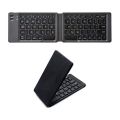 Kokkupandav juhtmevaba klaviatuur Techly, Bluetooth US QWERTY, must hind ja info | Klaviatuurid | hansapost.ee