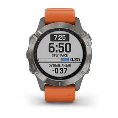 Garmin fēnix® 6 Sapphire Titanium/Ember Orange цена и информация | Смарт-часы (smartwatch) | hansapost.ee