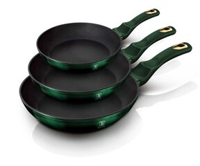 Berlinger Haus  набор сковородок Emerald Collection, 3 шт. цена и информация | Посуда для приготовления пищи | hansapost.ee