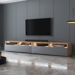 ТВ столик Selsey Rednaw 200 LED, серый/коричневый цена и информация | Тумбы под телевизор | hansapost.ee