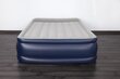 Täispuhutav madrats integreeritud pumbaga Bestway Tritech Queen, 203x152 cm, hall/sinine цена и информация | Täispuhutavad madratsid ja mööbel | hansapost.ee