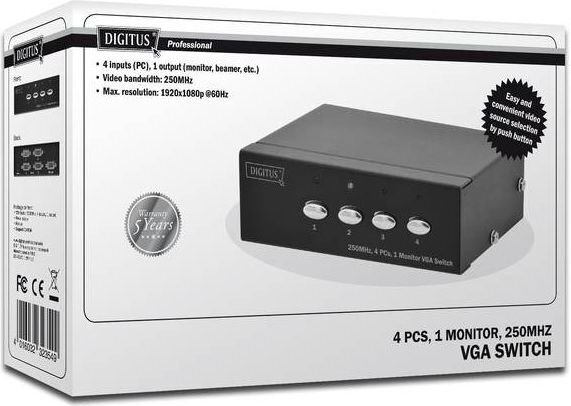 Digitus DS-45100-1, VGA цена и информация | Juhtmed ja kaablid | hansapost.ee