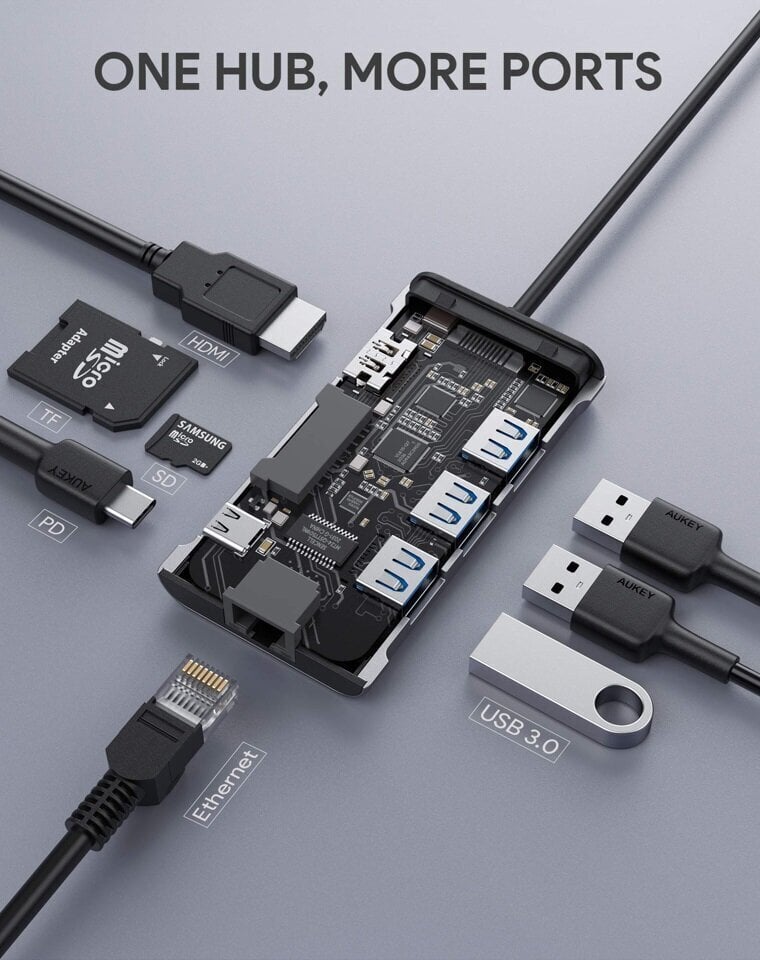 AUKEY CB-C91 цена и информация | USB adapterid ja jagajad | hansapost.ee