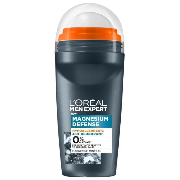 Rulldeodorant-antiperspirant L'oreal Paris Men Expert Magnesium Defence, 50 ml цена и информация | Deodorandid | hansapost.ee