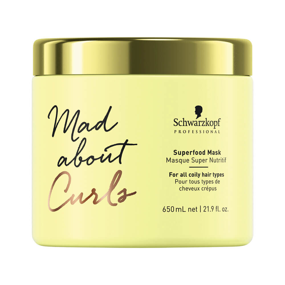 Toitev mask lokkis juustele Schwarzkopf Professional Mad About Curls Superfood Mask, 650 ml hind ja info | Juuksemaskid, õlid ja seerumid | hansapost.ee