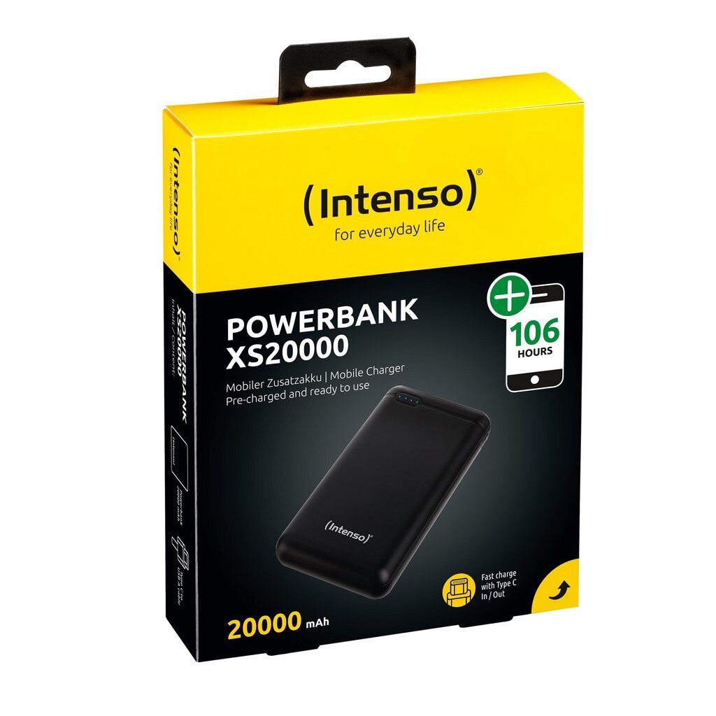 Intenso XS20000 (7313550), 20000 mAh цена и информация | Akupangad | hansapost.ee