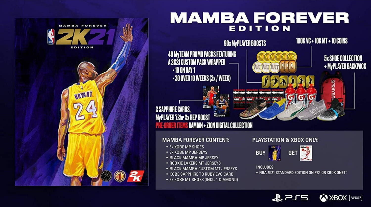 Xbox Series X NBA 2K21 Mamba Forever Edition hind ja info | Konsooli- ja arvutimängud | hansapost.ee