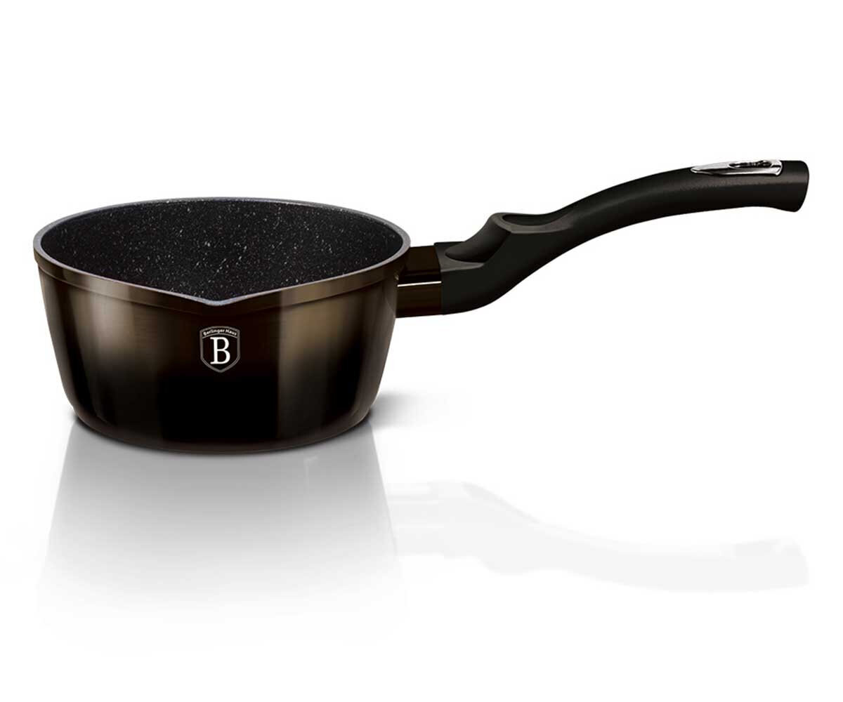 Saucepan 16 cm 1,2 l Berlinger Haus BH/6602 Metallic Line Shiny Black Edition цена и информация | Potid | hansapost.ee