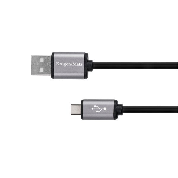 USB-kaabel - mikro-USB 0,2 m Kruger &amp; Matz Basic цена и информация | Juhtmed ja kaablid | hansapost.ee