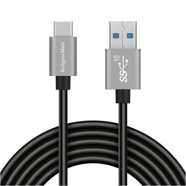 USB-kaabel - USB-tüüp C 10 Gbps 0,5 m Kruger &amp; Matz Basic цена и информация | Juhtmed ja kaablid | hansapost.ee