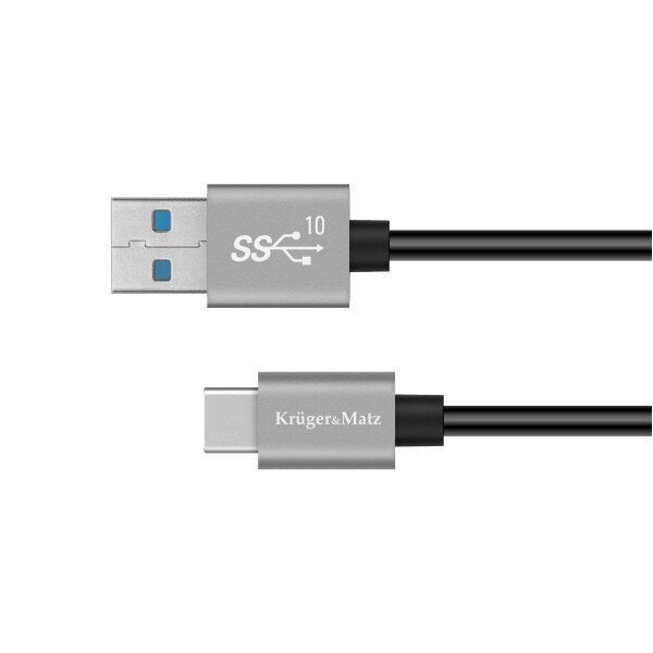 USB-kaabel - USB-tüüp C 10 Gbps 0,5 m Kruger &amp; Matz Basic цена и информация | Juhtmed ja kaablid | hansapost.ee