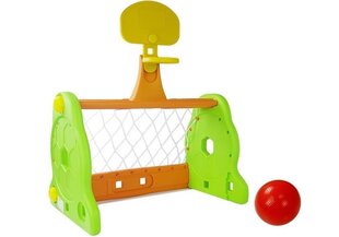 &quot;Kaks ühes&quot; korvpalli-jalgpalli mäng lastele Roheline-oranž hind ja info | Ranna- ja õuemänguasjad | hansapost.ee
