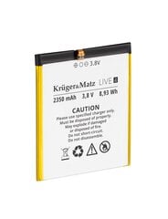 оригинальный аккумулятор kruger&matz live 4/4s цена и информация | Аккумуляторы | hansapost.ee