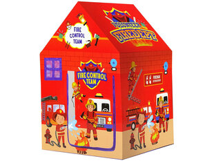 Детская палатка Пожарная бригада Lean Toys, красная цена и информация | Детские домики | hansapost.ee