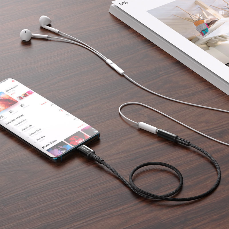 Acefast audio cable USB Type C - 3.5mm mini jack (female), 18 cm hind ja info | Mobiiltelefonide kaablid | hansapost.ee