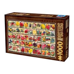 DToys - Puzzle 1000 Vintage Collage Flowers цена и информация | Пазлы | hansapost.ee