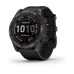 Garmin fēnix® 7X Sapphire Solar Carbon Gray DLC Titanium/Black hind ja info | Nutikellad, laste nutikellad | hansapost.ee