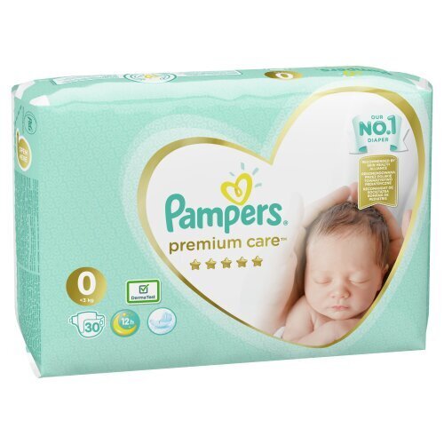 Mähkmed Pampers Premium Care 0 suurus, hind ja info | Mähkmed, riidest mähkmed | hansapost.ee