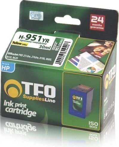 Ink TFO H-951YR, kollane hind ja info | Tindiprinteri kassetid | hansapost.ee