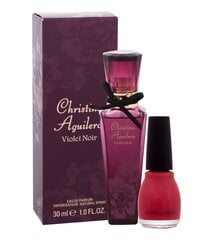 Komplekt Christina Aguilera Violet Noir: EDP naistele 30 ml + küünelakk 15 ml hind ja info | Parfüümid naistele | hansapost.ee
