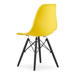 Комплект из 4 стульев Osaka, желтый цена и информация | Стулья для кухни и столовой | hansapost.ee