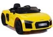 Ühekohaline elektriauto lastele Big Audi R8 JJ2198, kollane hind ja info | Laste elektriautod | hansapost.ee