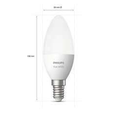 Philips Hue White 5.5W B39 E14 2tk hind ja info | Lambipirnid ja LED-pirnid | hansapost.ee