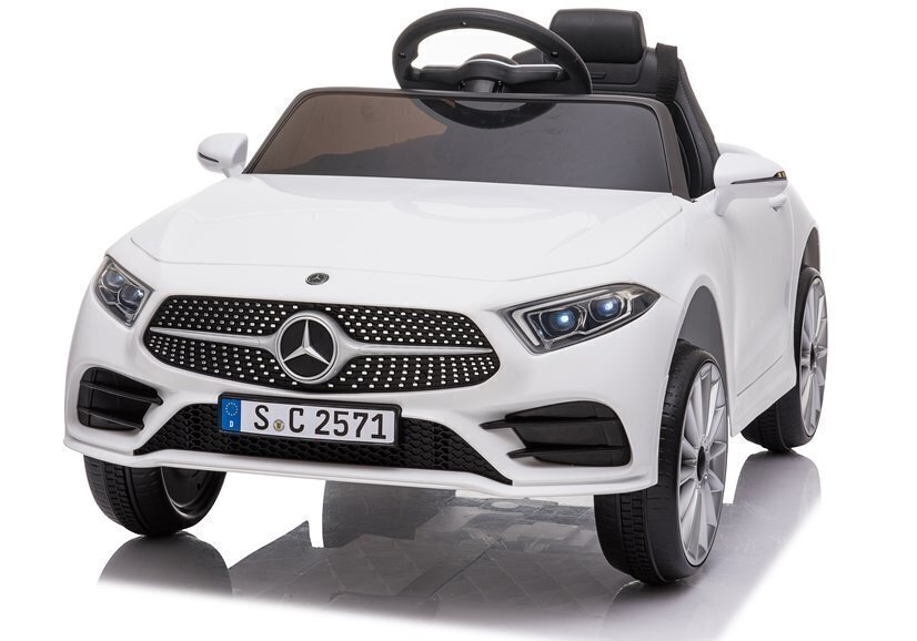 Ühekohaline laste elektriauto Mercedes CLS 350, valge hind ja info | Laste elektriautod | hansapost.ee