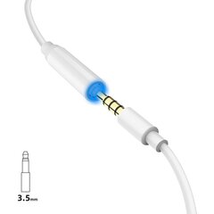 Адаптер Dudao Converter L16i Lightning, 3,5 мм, белый цена и информация | Кабели для телефонов | hansapost.ee
