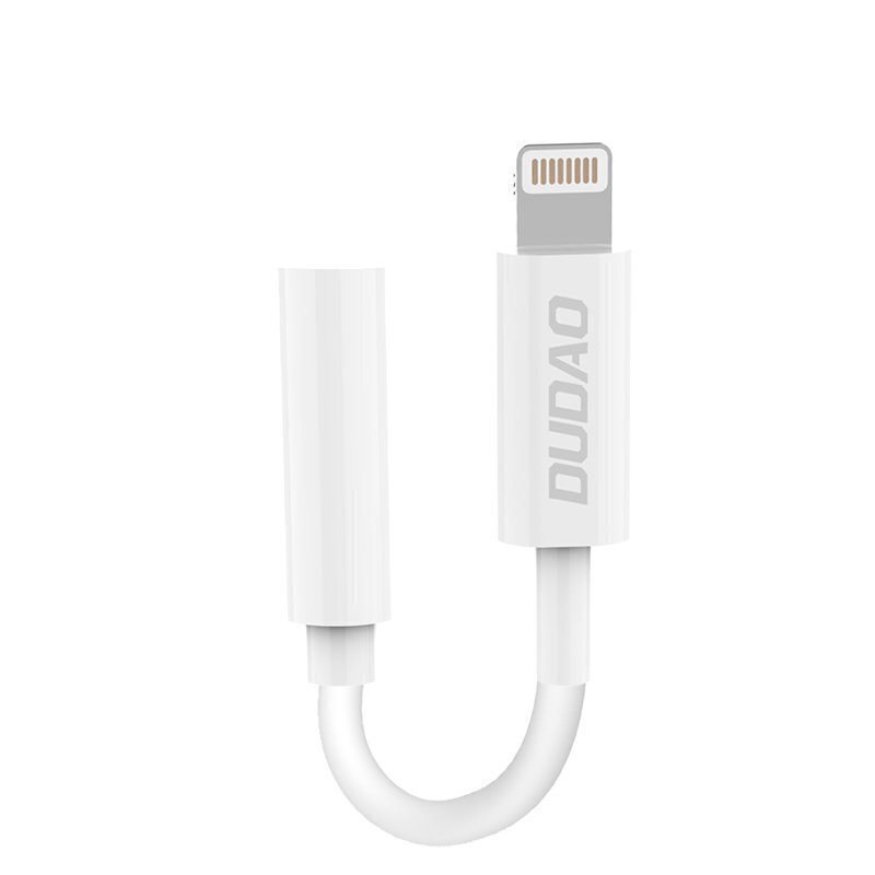 Dudao Converter Adapter L16i Lightning, 3,5 mm, valge hind ja info | Mobiiltelefonide kaablid | hansapost.ee