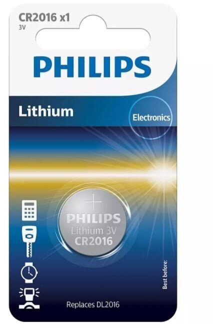 Philips CR2016 3 V цена и информация | Patareid | hansapost.ee