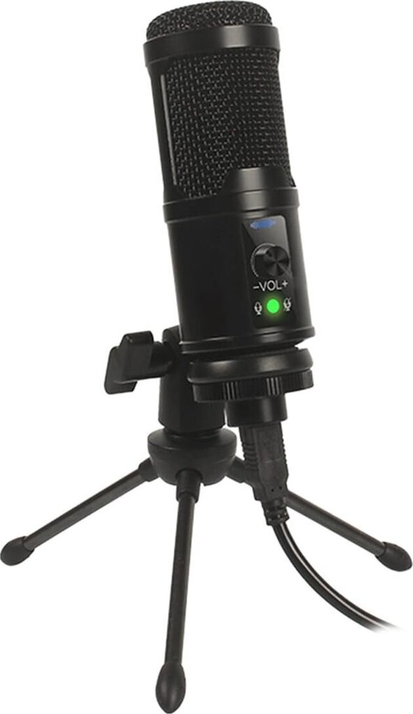 Omega mikrofon Varr Gaming Tube, must (45589) hind ja info | Mikrofonid | hansapost.ee