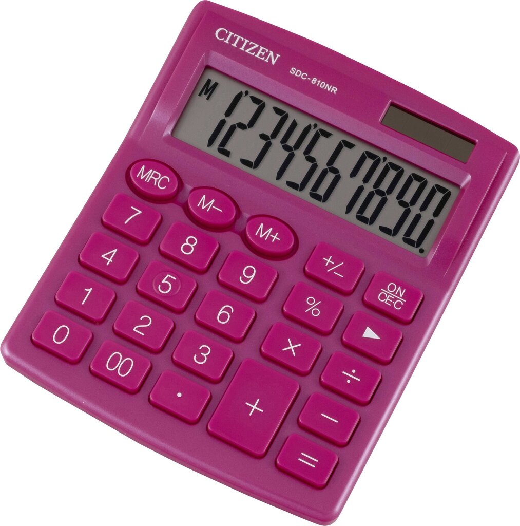 Kalkulaator väike lauaarvuti Citizen SDC 810NRP Roosa цена и информация | Kirjatarvikud | hansapost.ee