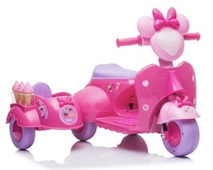 Трехколесный электромобиль Scooter Ice Cream Shop JT5258, розовый цена и информация | Электромобили для детей | hansapost.ee