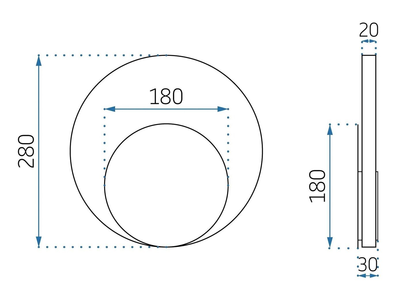 Seinavalgusti Circle hind ja info | Seinavalgustid | hansapost.ee