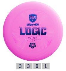 Дискгольф DISCMANIA HARD EXO LOGIC Evolution Pink 3/3/0/1 цена и информация | Discgolf | hansapost.ee