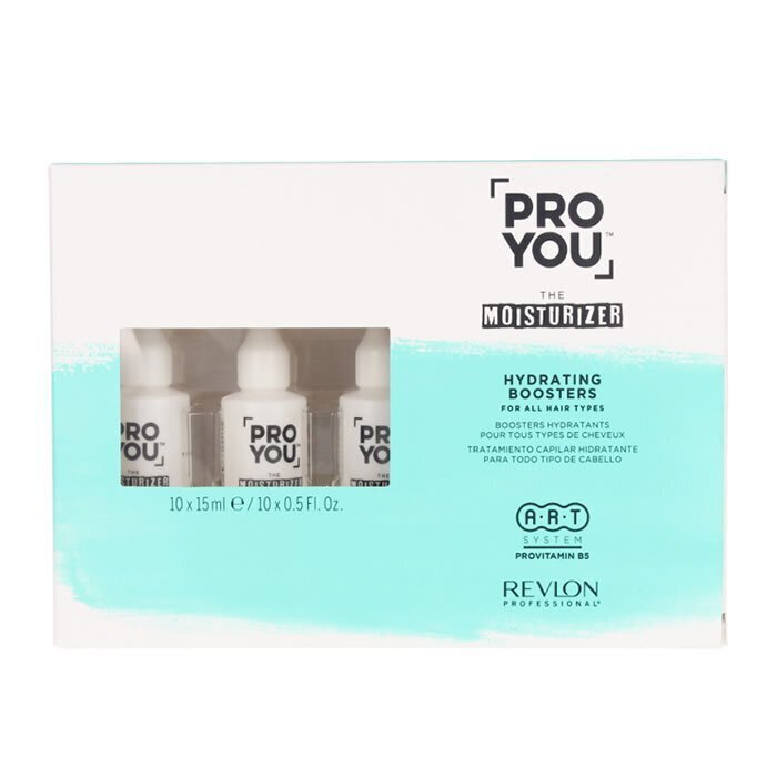 Niisutav juuksehooldus Revlon Pro You The Moisturizer Hydrating Boosters, 10 x 15 ml цена и информация | Juuksemaskid, õlid ja seerumid | hansapost.ee