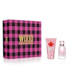 Kosmeetikakomplekt Dsquared2 Wood for Her: tualettvesi EDT, 30 ml + kehakreem, 50 ml hind ja info | Dsquared² Parfüümid | hansapost.ee