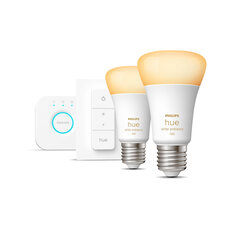 Philips Hue White Ambiance stardikomplekt 2 x E27 price and information | Light bulbs and LED bulbs | hansapost.ee