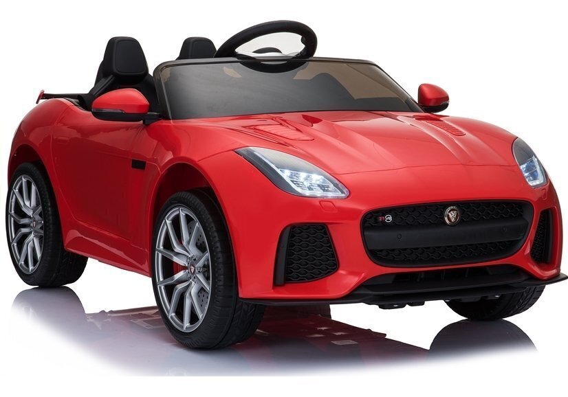 Ühekohaline elektriauto lastele Jaguar F-Type, läikiv punane цена и информация | Laste elektriautod | hansapost.ee